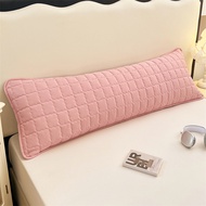 Plain Pink Long Pillowcase Quilted Body Pillow Cover Double Pillow Case 48x120cm 48x150cm 48x180cm