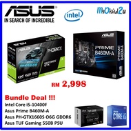 Asus PH-GTX1660S-O6G Graphics Bundle Deal With Intel i5-10400F l Prime B460MA l Asus TUF Gaming 550W PSU