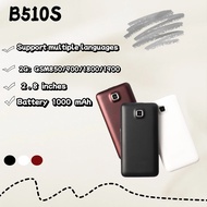 B510SGSM โทรศัพท์มือถือแบบไม่มีสมาร์ทโฟน2G สำหรับผู้อาวุโสโทรศัพท์มือถือแบบพับการ์ดคู่โทรศัพท์มือถือ
