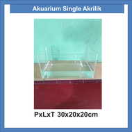 Akuarium Single Akrilik PxLxT 30x20x20cm