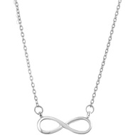 Infinite Symbol Figure 8 Pendant Necklace, Simple Fashionable Ladies Necklace Jewelry.