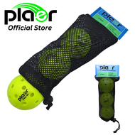 PLAER Outdoor Pickleballs Pro40 (3 Pack) - High Quality Pickleball Balls for recreational play.  40 holes (Franklin X40 and Dura40 equivalent)  High visibility Neon GREEN &amp; YELLOW