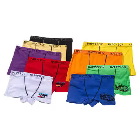 Boy Sport Horse Design Boxers Cotton Soft Baby Boy Underwear Colorful Design Boy Underpants Football