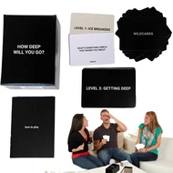How Deep Will You Go? Questions Card Game, Deep Conversation Cards Game