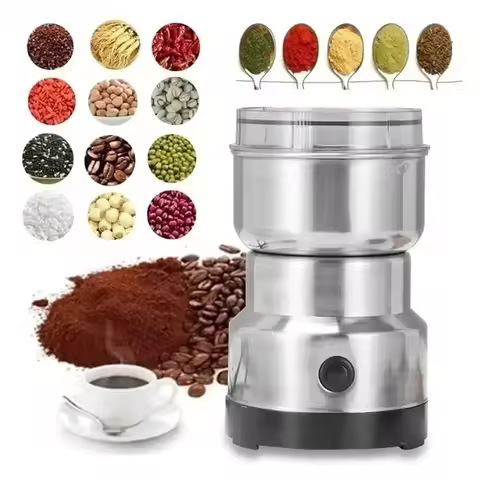2025 Kitchen Multifunctional 4 Blade Grain Grinder Coffee Chopping Home Electric Coffee Grinder Nut 