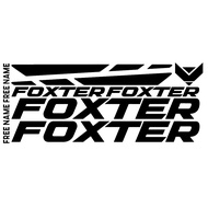 ◄﹍☇FOXTER VINYL STICKER / STENCIL with FREE NAME