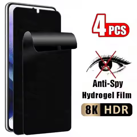 4Pcs Privacy Hydrogel Film For Xiaomi 17 Ultra Screen Protector For Redmi 15A Turbo 5 Max A7 Pro Wit