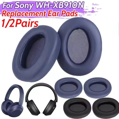 Replacement Ear Pads Cushion Cover Protein Leather Headphones Ear Cushions Ear Cups Cover for Sony W