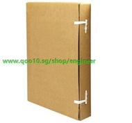 3cm thick kraft paper file boxes A4 kraft box office supplies stationery file information Price 10