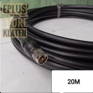 Heliax 4/8 50 ohm 50ohm LDF4 20M Coaxial Cable Ready to Use RIG PL Male Connector K129