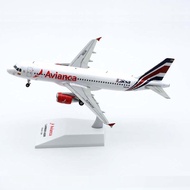 JC Wings 1: 200 Alloy Airplane Model Colombia Airlines A320 N821AV