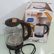 SOLID JUG KETTLE / ELECTRIC WATER HEATER (GLASS) 1.8L JK-18 CAPACITY