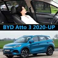 Magnetic Car Window Sunshade for BYD Atto 3 2020-UP Car Curtains Anti-Mosquito Car Sunshade UV Prote
