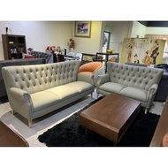 chesterfield sofa 2+3 seaters/ leather feel high tech fabric sofa/ Premium Quality Waterproof Fabric