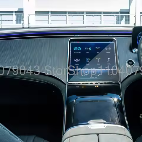 Tempered Glass Screen Protector For Mercedes-Benz EQS 450 2023 Car radio GPS Navigation anti-scratch