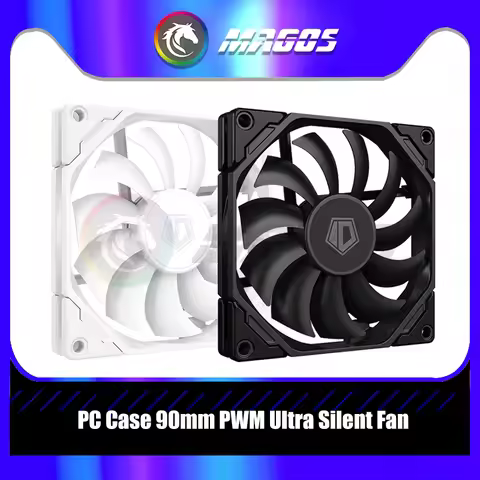 Computer Case Fan 9cm RGB PWM Cooling Slim Fan 90mm 4pin CPU Cooler Quiet Fan PC Gamer DIY Cabinet 9