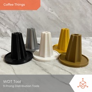 Wdt 9-Prong | Base Only | Barista, Needle Espresso Distribution Tool 9-Needle