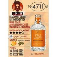 4711 Acqua Colonia Mandarine & Cardamom - Perfume Decant