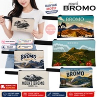 Bromo Zipper Pouch Souvenir | Bromo Full Color Wallet | Waterproof Polyester | 24x14 cm DTP
