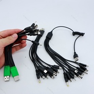 5 10 in 1 USB male 10 way type c mirco DC power charging  cable 5.5x2.1mm 2.5mm 4.0x1.7 3.5mm 2.0x0.