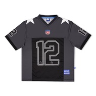 NFL Rugby Jersey อเมริกันฟุตบอล ยุโรปและอเมริกา Street Hip Hop Rugby Jersey NFL ชายและหญิงมะกอกหมายเ