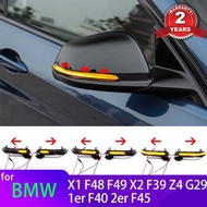 Dynamic Black LED Turn Signal Sequential Rearview Mirror Light For BMW X1 F48 F49 X2 F39 1er F40 2er