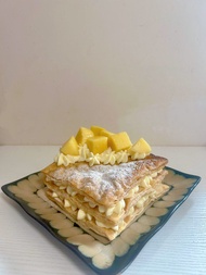 芒果拿破崙千層酥 Mango Mille-feuille｜預訂|生日蛋糕|甜品|散水餅|一人份甜品