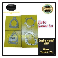 TURBO GASKET SET TOYOTA HIACE KDH200 HILUX VIGO D4D 2.5 3.0 KUN25 KUN26 ENGINE MODEL 1KD /2KD-FTV