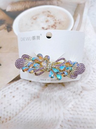 kẹp tóc đính đá sáng lấp lánh gọng 8cm