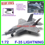 XUJA 1/72 Siluman F-35 Lightning F35 Aircraft and Others Military Diecast Children's Toys