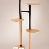 貓跳台 台灣製作 設計 樺木合板 展示架 附碗架及磁碗 麻繩貓抓布