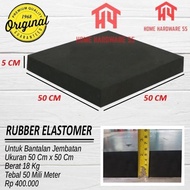 ELASTOMER RUBBER BRIDGE BASE BARING PAD SIZE 45CM X 45CM 5CM THICKNESS