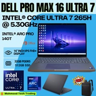 Dell Pro Max 16 MC16250 Laptop | Intel Core Ultra 7 265H vPro 16-Core | 16” AI Workstation | Win11 P