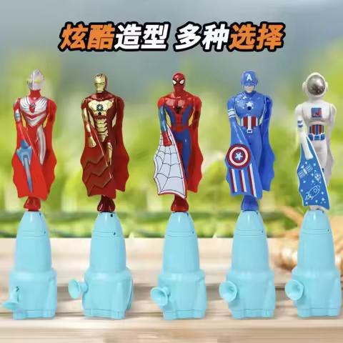 New Flying Superman Hand Pulling Bamboo Dragonfly Flying Machine Superman Spider Students Love Flyin