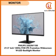 PHILIPS 22E2N1100 21.5 INCH 120HZ FHD IPS W-LED BACKLIGHT FRAMELESS WIDESCREEN MONITOR