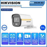HIKVISION DS-2CE10DF3T-FS 2MP 3.6mm ColorVu 24/7 3D DNR IP67 Audio Fixed Analog Mini Bullet Camera -