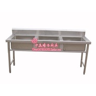 Stainless Steel Sink3Stainless steel sink for hotel kitchens, vegetable washing basin, dishwashing s