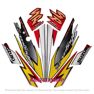 STIKER STRIPING LIS LES BODY MOTOR SHOGUN 125 SP 2006 & STRIPING SHOGUN SP 2006 STANDAR FULL SET