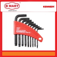 Kennedy 090-04TS, Torx Key, L-Handle, Torx, T8-T40, 9-piece
