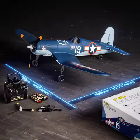 Volantex F4U Corsair RC Plane One Key Aerobatic RC Aircraft with Brushless Motor 4CH 499MM Wingspan