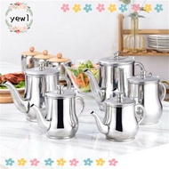 YEWW Metal Teapot Cafe Practical Flip Lid Kitchen Tool