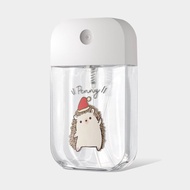 【客製化禮物】聖誕刺蝟 英文名 酒精瓶 卡片式噴霧瓶 PU047