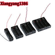 1X 2X 3X 4X 18650 Battery Case Holder 3.7V Plastic Battery Storage Box Case Holder With Wire Lead