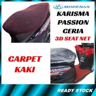 MODENAS Karisma 125/Passion 125/Ceria 100 Scooter Seat Cover Net 3D Jaring Motosikal/Carpet Kaki