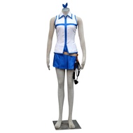 Fairy Tail Lucy Hart Philia White Skirt Anime Cosplay Women's Whip Ready Stock