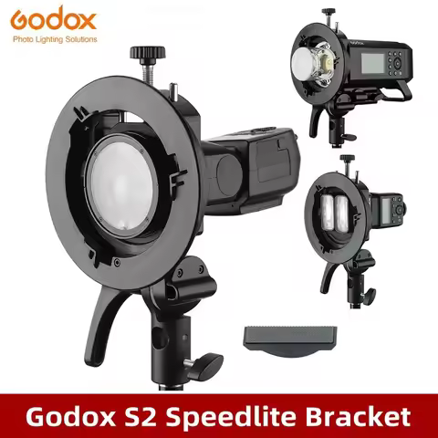 Godox S2 Bowens Mount Flash S-type Holder Bracket for Godox V1 V860II AD200 AD400PRO Speedlite Flash