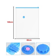 Vacum Plastic Bag Travel Serbaguna Ziplock Penyimpanan Pakaian Set Traveling Plastik Vacuum Baju Tem
