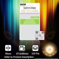 [GNA] 110 Pcs 57.5x89mm 60um Card Sleeves by Sleeve Kings 8808 | 57.5 x 89 mm 89mm 57.5x89 60 Micron