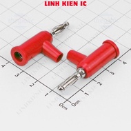 [3 Pieces]- 4mm T-shaped Male Banana Head 10A Red Linhkien IC