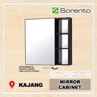 SORENTO Aluminium Water Proof Bathroom Toilet Basin Cabinet Mirror Cabinet ( BLACK ) SRTMCB8083-BL